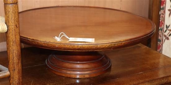 A mahogany lazy Susan Diameter 53cm